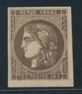 N°47 - Brun Foncé - TB - 1870 Emission De Bordeaux