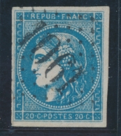 N°45C - Impression Légèrement Empâtée - TB - 1870 Bordeaux Printing
