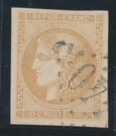 N°43A - 10c Bistre - R1 - Ex Choisi - TB - 1870 Ausgabe Bordeaux