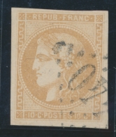 N°43A - 10c Bistre - R1 - Ex Choisi - TB - 1870 Bordeaux Printing