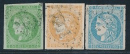 N°42B, 43A,45c - Le N°42B Signé Brun - TB - 1870 Bordeaux Printing