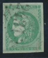 N°42B - 5c Vert - R2 - TB - 1870 Bordeaux Printing