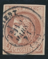 N°40B - Margé - Càd T17 - Signé Brun - TB - 1870 Ausgabe Bordeaux
