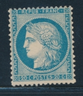 N°37 - 20c Bleu - TB - 1870 Siege Of Paris