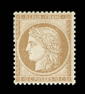 N°36 - 10c Bistre - Charn. Propre - TB - 1870 Siège De Paris