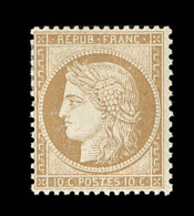 N°36 - 10c Bistre - Charn. Propre - TB - 1870 Belagerung Von Paris