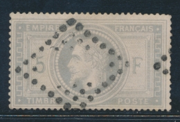 N°33 - Obl. Losange évidé + Certif. Fourcaut - Signé A. Brun - TB - 1863-1870 Napoleone III Con Gli Allori