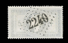 N°33 - Obl GC 2240 - Signé Baudot/Behr - TB - 1863-1870 Napoléon III Lauré