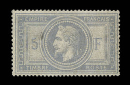 N°33 - 5F Empire - Certif. - TB - 1863-1870 Napoléon III Con Laureles