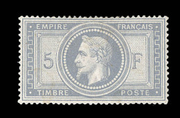N°33 - 5F Empire - Fraîcheur Postale - Plusieurs Signatures - Certif. - TB - 1863-1870 Napoléon III Con Laureles