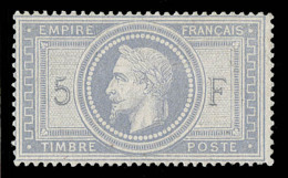 N°33 - 5F Violet Gris - Belle Gomme - Signé Calves - TB - 1863-1870 Napoléon III Con Laureles