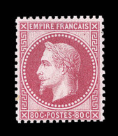 N°32 80c Rose - Bon Centrage - Signé Calves + Certif. Eichele - TB - 1863-1870 Napoléon III. Laure