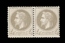 N°27 - Paire - Belle Gomme - TB - 1863-1870 Napoléon III Con Laureles