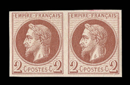 N°26Af - Paire - Réimpression Rothschild - TB - 1863-1870 Napoléon III Lauré