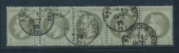 N°25 - Bde De 5 - Obl. T16 Bagnols S/Cèze - TB - 1863-1870 Napoleon III With Laurels