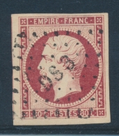 N°17Al - Carmin Foncé - Obl. Romain DS3 - TB - 1853-1860 Napoléon III.