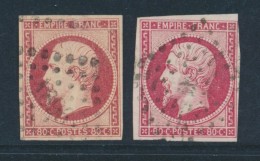 N°17A, 17B - TB - 1853-1860 Napoleon III