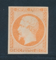 N°16 - 40c Orange - Signé Calves - Comme ** - TB - 1853-1860 Napoléon III