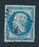 N°14Ba - Bleu S/vert - TB - 1853-1860 Napoleone III