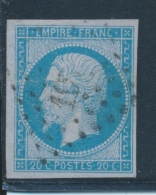 N°14Ae - Bleu S/lilas - Pli - Asp. TB - 1853-1860 Napoléon III