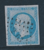 N°14Ae - Bleu S/lilas - Léger Clair - Asp. TB - 1853-1860 Napoleone III