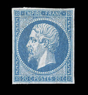 N°14A - 20c Bleu - TB - 1853-1860 Napoléon III