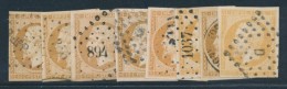 N°13A (x8 Ex) - Maj. TB - Diff. Nuances - 1853-1860 Napoleon III