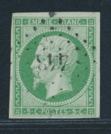 N°12 - Obl. PC Léger 448 - TB - 1853-1860 Napoléon III