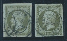 N°11 - Paire - Marges - Càd Central - TB - 1853-1860 Napoléon III
