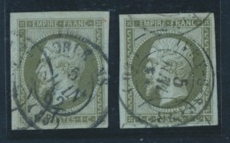 N°11 - Paire - Marges - Càd Central - TB - 1853-1860 Napoleon III