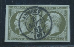 N°11 - Paire - Margé - Càd Central - TB - 1853-1860 Napoléon III