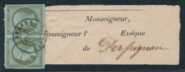 N°11 - 1c Olive - Paire - Obl. Càd ANGERS - 7/2/63 - TB - 1853-1860 Napoléon III