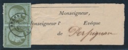 N°11 - 1c Olive - Paire - Obl. Càd ANGERS - 7/2/63 - TB - 1853-1860 Napoleon III