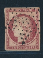 N°6 - 1F Carmin - Petites Marges - B - 1849-1850 Cérès