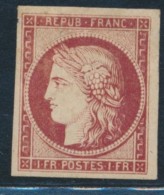 N°6 - 1F Carmin - FAUX De Spérati - TB - 1849-1850 Ceres