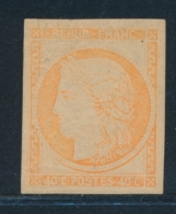 N°5g - 40c Orange - Réimpression - Certif. Calves - TB - 1849-1850 Cérès