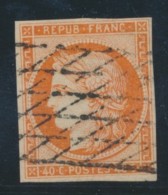 N°5 - 40c Orange - B - 1849-1850 Cérès