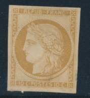 N°1f - Réimpression Du 10c - Petit Clair En Marge - 1849-1850 Ceres