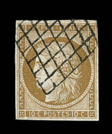 N°1 - 10c Bistre - Signé - TB - 1849-1850 Ceres
