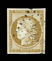 N°1 - 10c Bistre - TB - 1849-1850 Ceres