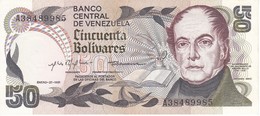 BILLETE DE VENEZUELA DE 50 BOLIVARES DEL AÑO 1981 CALIDAD EBC (XF) (BANKNOTE) - Venezuela