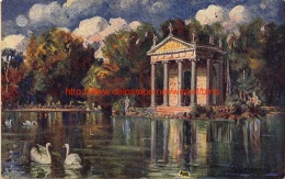 Tempio Sul Lago Di Villa Umberto I - Roma - Parks & Gärten