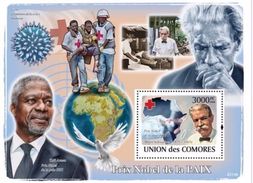 Comores 2008, Nobel Peace, K. Hannan, Schweizer, Red Cross, BF - Albert Schweitzer