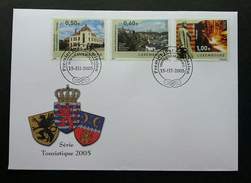 Luxembourg Tourism 2005 Office Monument Building (stamp FDC) - Lettres & Documents