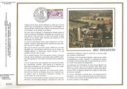 DOCUMENT SOIE 1978 ABBAYE DU BEC HELLOUIN EURE - Abbeys & Monasteries