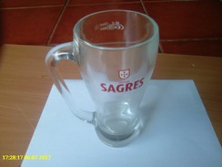 Tasse De Verre De Bière Sagres - Portugal - Tazze