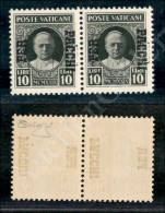 1931 - Per Pacchi - Coppia Del 10 Lire (13ca) - Leggera Doppia Soprastampa (diritta E Capovolta) - Gomma Integra -... - Other & Unclassified