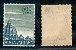 1958 - 500 Lire Cupola (33/I - P.Aerea) Dentellatura 14 A Pettine - Gomma Integra - Molto Bello - Cert. Diena... - Altri & Non Classificati