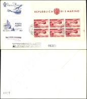 Foglietto Elicottero (22 - Foglietti) Su FDC Capitolium N.0017 - 6.7.1961 - Otros & Sin Clasificación