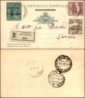 25 Cent Su 10 (7 - Cartoline Postali) + Complementari Veduta (73 + 75) - Raccomandata Per Gorizia Del 7.4.22 - Otros & Sin Clasificación